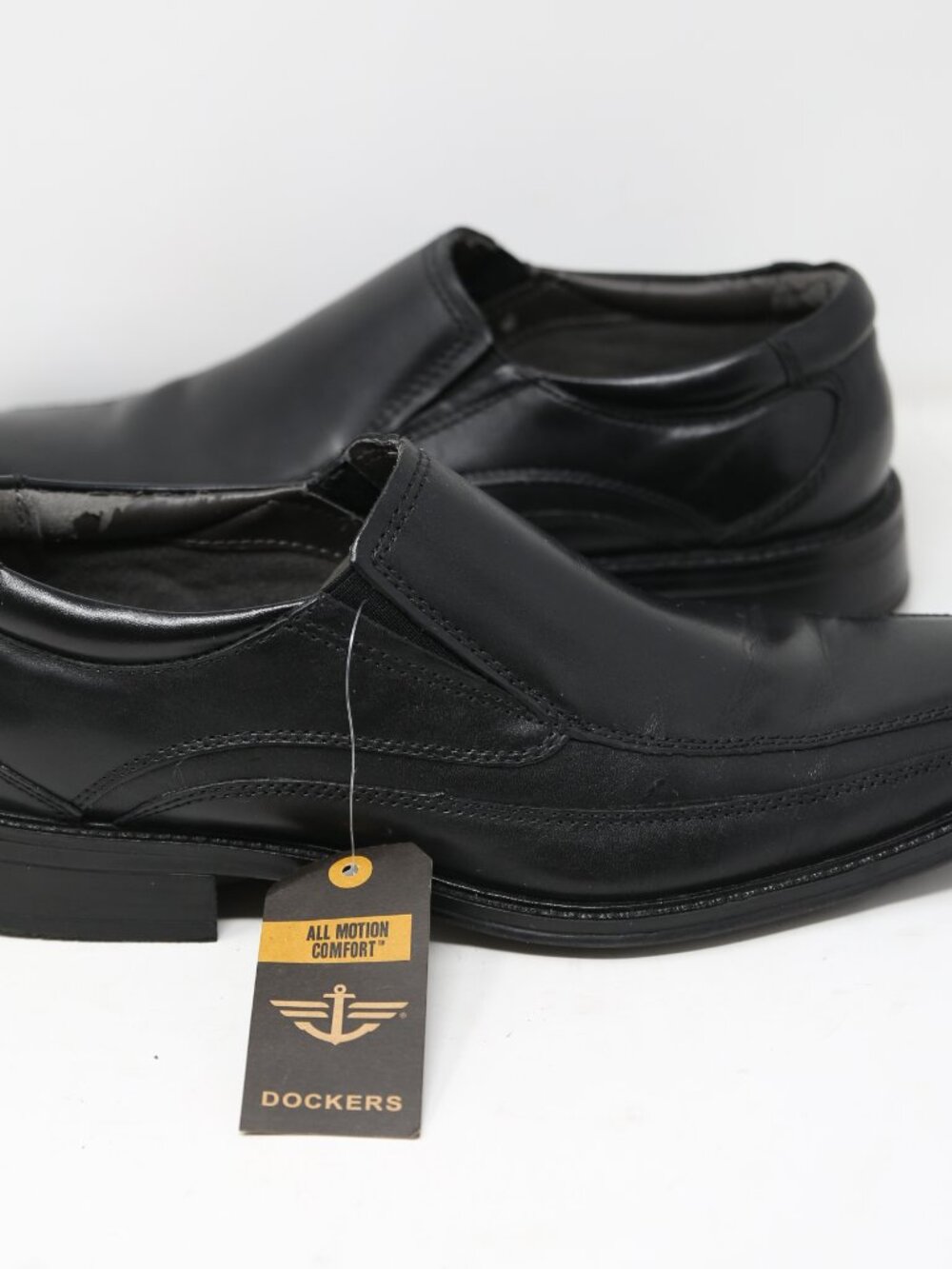 NWT! Dockers Mens Slip-on Loafers Size 9.5 M Dress Shoes Black NEW NWOB - Picture 2 of 7